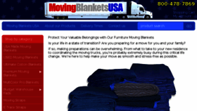 What Movingblankets.com website looked like in 2016 (7 years ago)
