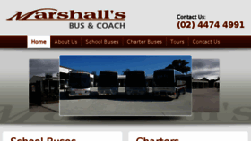 What Marshallsbus.com.au website looked like in 2016 (7 years ago)