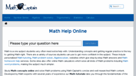 What Mathcaptain.com website looked like in 2016 (7 years ago)