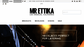 What Mrettika.com website looked like in 2016 (7 years ago)