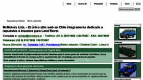 What Mcmotors.cl website looked like in 2016 (8 years ago)