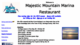 What Majesticmountainmarina.com website looked like in 2016 (7 years ago)