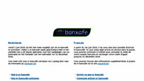 What M-banxafe.be website looked like in 2016 (7 years ago)