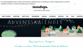 What Minidrops.de website looked like in 2016 (7 years ago)