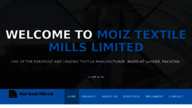 What Moiztextile.com website looked like in 2016 (7 years ago)