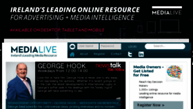 What Medialive2.com website looked like in 2016 (7 years ago)