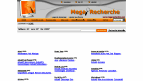 What Megarecherche.com website looked like in 2016 (7 years ago)