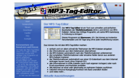 What Mp3-tag-editor.de website looked like in 2016 (7 years ago)
