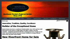 What Marvin-homes.com website looked like in 2016 (7 years ago)