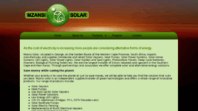 What Mzansisolar.co.za website looked like in 2016 (7 years ago)