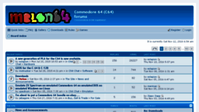 What Melon64.com website looked like in 2016 (7 years ago)