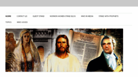 What Mormonwomenstand.com website looked like in 2016 (7 years ago)