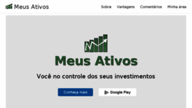 What Meusativos.com.br website looked like in 2016 (7 years ago)