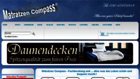What Matratzen-compass.eu website looked like in 2016 (7 years ago)