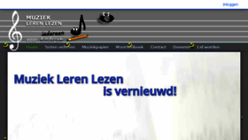 What Muzieklerenlezen.nl website looked like in 2016 (7 years ago)