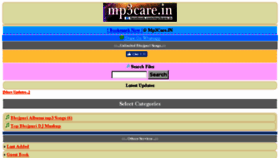What Mp3care.co website looked like in 2016 (7 years ago)