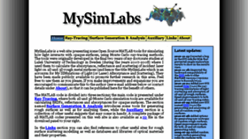 What Mysimlabs.com website looked like in 2016 (7 years ago)