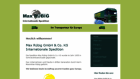 What Maxruebig.de website looked like in 2016 (7 years ago)