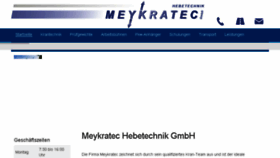 What Meykratec.de website looked like in 2016 (7 years ago)