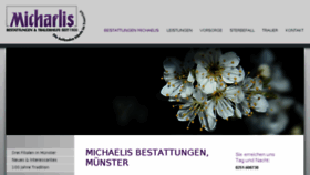 What Michaelis-bestattungen-muenster.de website looked like in 2016 (7 years ago)