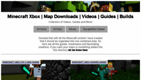 What Minecraft.gamerheadquarters.com website looked like in 2016 (7 years ago)