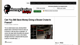 What Moneysavingninjas.com website looked like in 2016 (7 years ago)