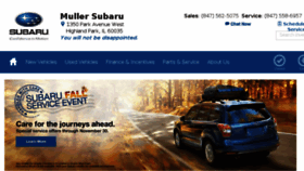 What Mullersubaru.com website looked like in 2016 (7 years ago)