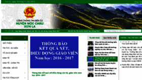 What Mocchau.sonla.gov.vn website looked like in 2016 (7 years ago)