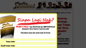 What Mentorjutawan.com website looked like in 2016 (7 years ago)