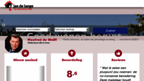 What Makelaardij-delange.nl website looked like in 2016 (7 years ago)