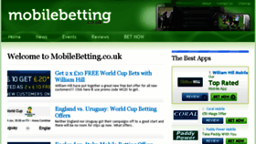 What Mobilebetting.co.uk website looked like in 2016 (7 years ago)