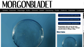 What Morgonbladet.nu website looked like in 2016 (7 years ago)