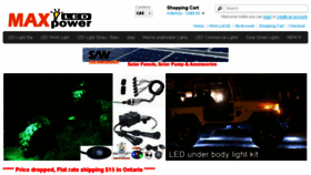 What Maxpowerledlights.com website looked like in 2016 (7 years ago)