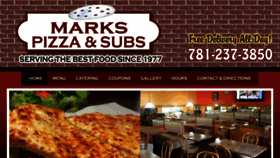 What Markspizzaandsubs.com website looked like in 2016 (7 years ago)