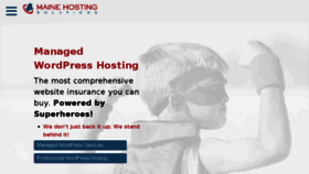 What Mainehost.com website looked like in 2016 (7 years ago)