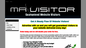 What Maxvisitor.com website looked like in 2016 (7 years ago)