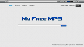 What Mp3facebook.com website looked like in 2016 (7 years ago)