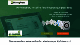 What Myprimobox.com website looked like in 2016 (7 years ago)
