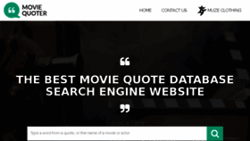 What Moviequoter.com website looked like in 2016 (7 years ago)