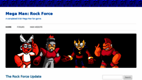 What Megamanrockforce.com website looked like in 2016 (7 years ago)