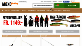What Miekofishing.se website looked like in 2016 (8 years ago)
