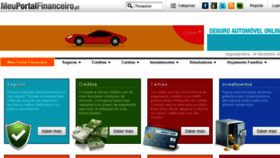 What Meuportalfinanceiro.pt website looked like in 2016 (7 years ago)