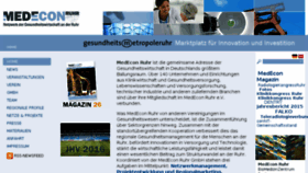 What Medeconruhr.de website looked like in 2016 (8 years ago)