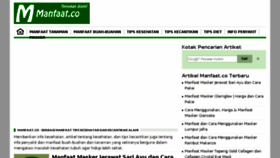 What Manfaat.co website looked like in 2016 (7 years ago)