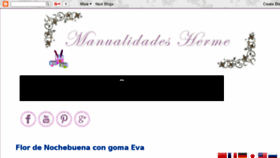 What Manualidadesherme.com website looked like in 2016 (7 years ago)