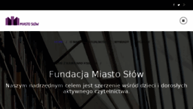 What Miastoslow.pl website looked like in 2016 (7 years ago)