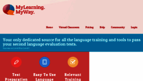 What Mylearningmyway.com website looked like in 2016 (7 years ago)