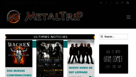 What Metaltrip.com website looked like in 2016 (7 years ago)