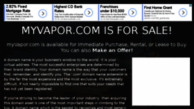 What Myvapor.com website looked like in 2016 (7 years ago)
