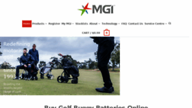 What Mgi-golf.com website looked like in 2016 (7 years ago)